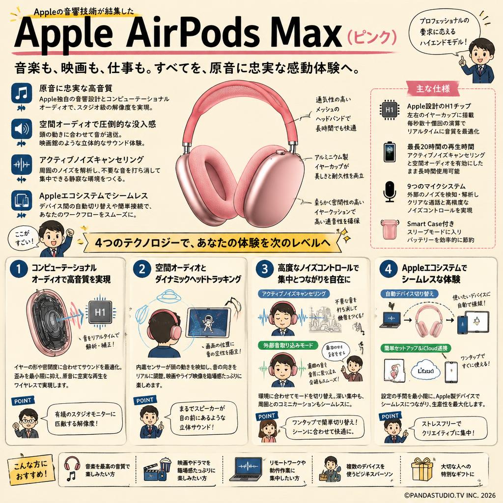 Apple AirPods Max(ピンク) 概要