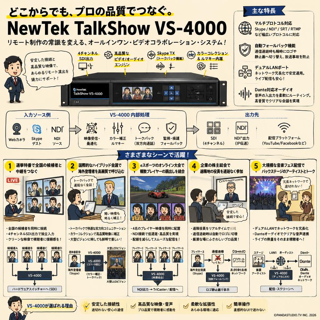 NewTek TalkShow VS-4000 用途