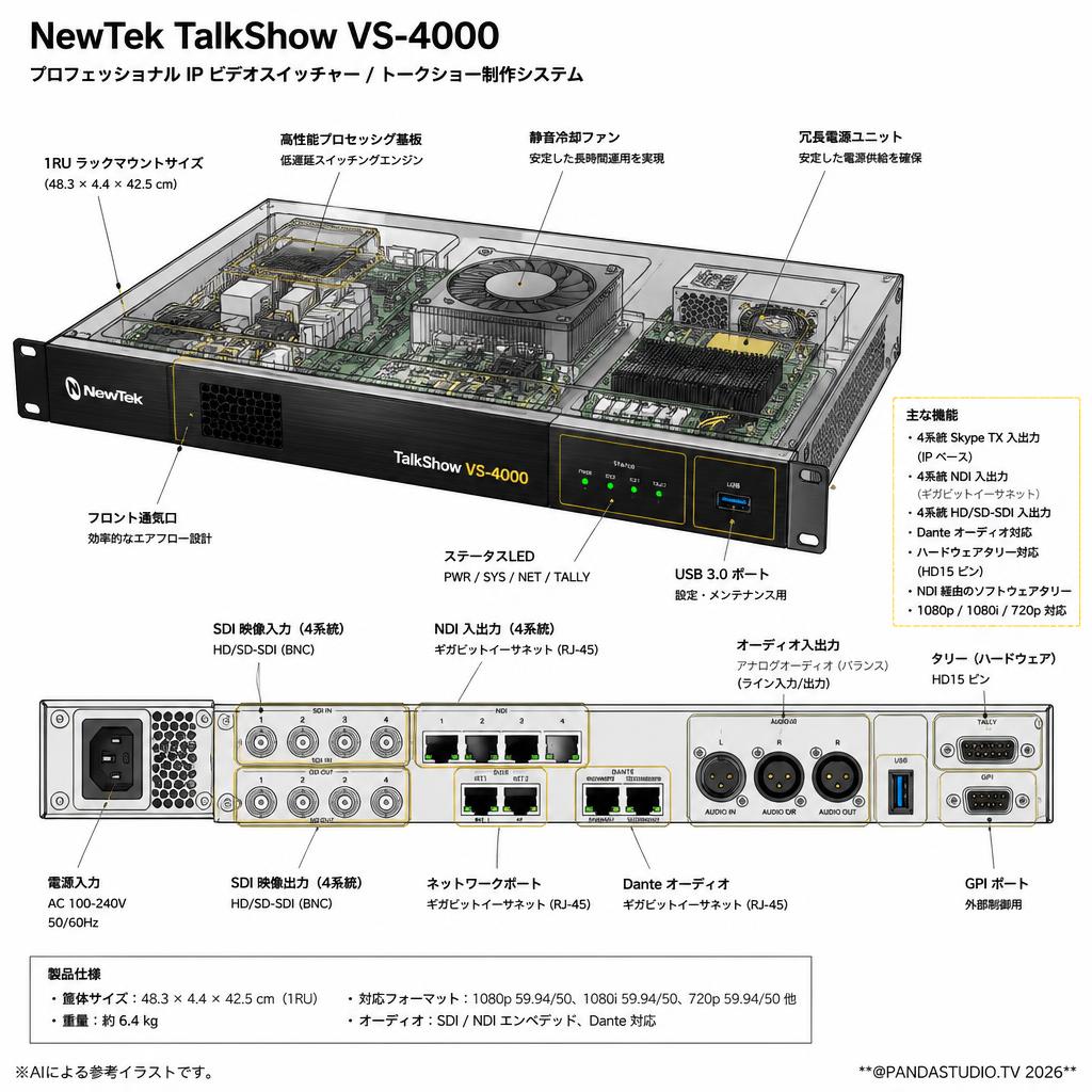 NewTek TalkShow VS-4000 スペック