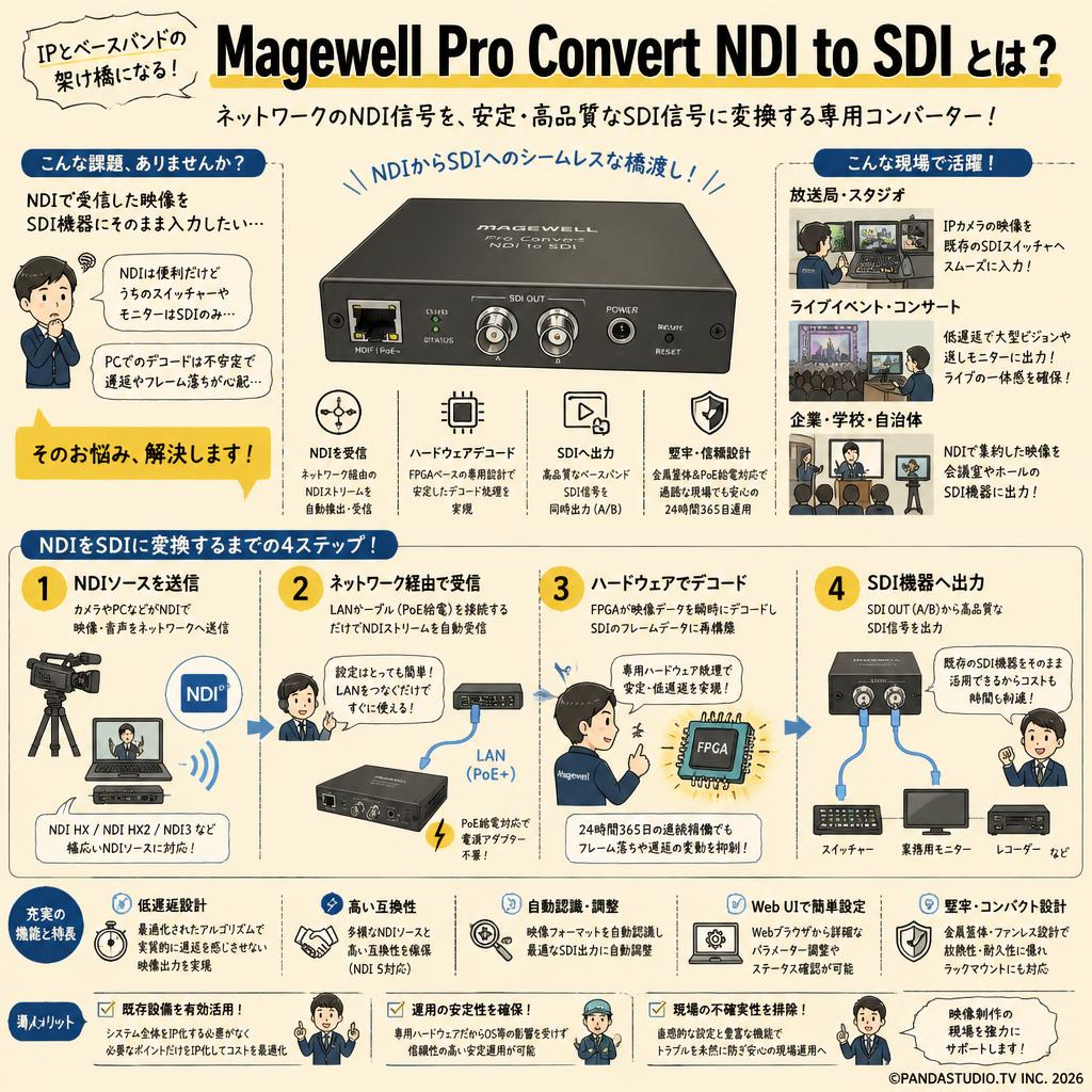 Magewell Pro Convert NDI to SDI 概要