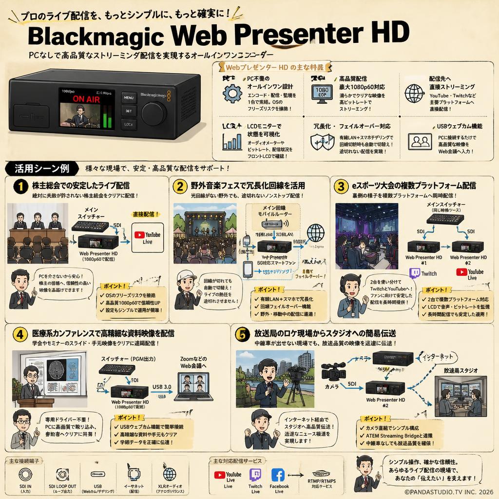 Blackmagic Web Presenter HD 用途