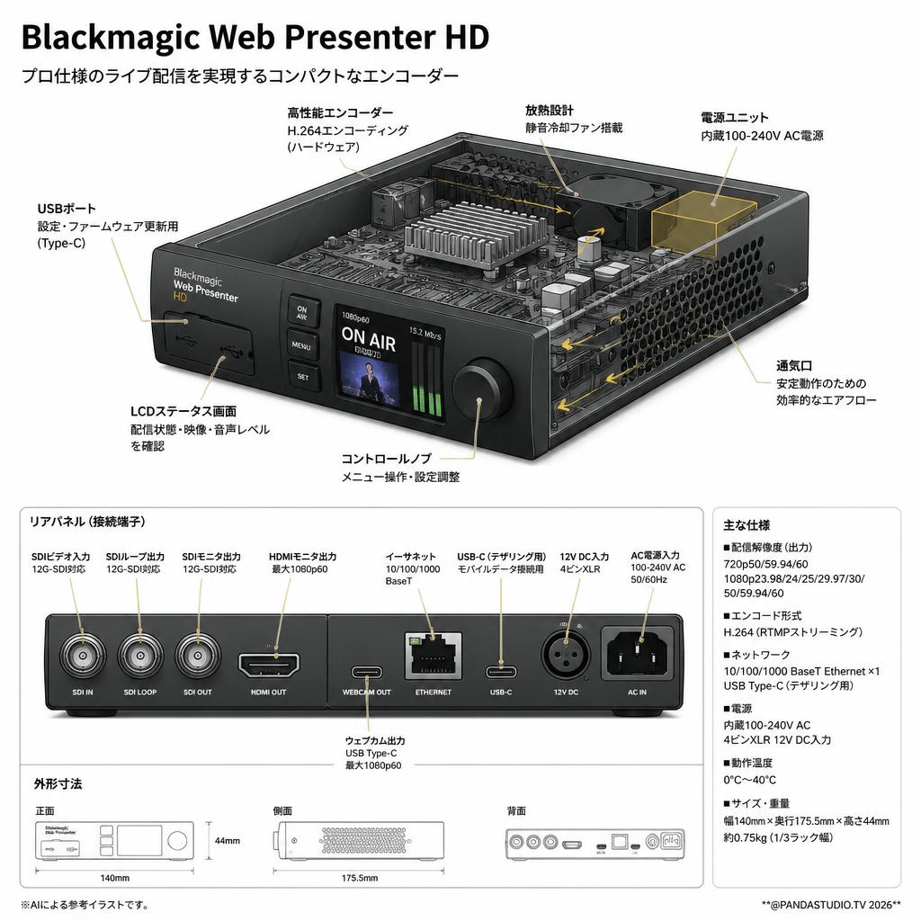 Blackmagic Web Presenter HD スペック