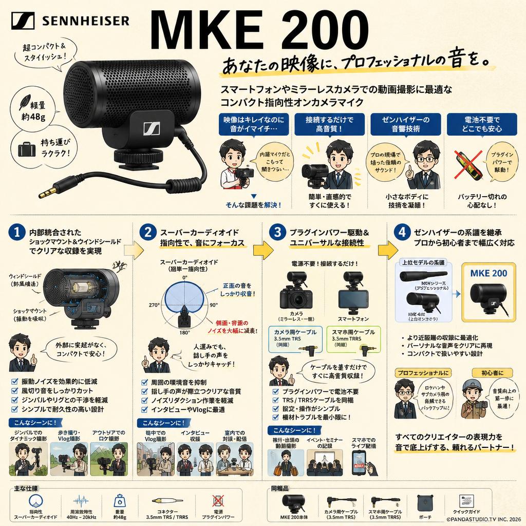 SENNHEISER  MKE 200 概要