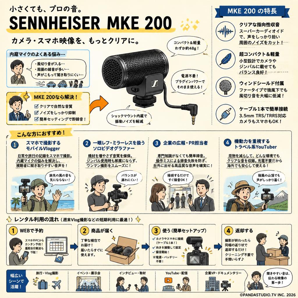 SENNHEISER  MKE 200 おもな対象のお客様