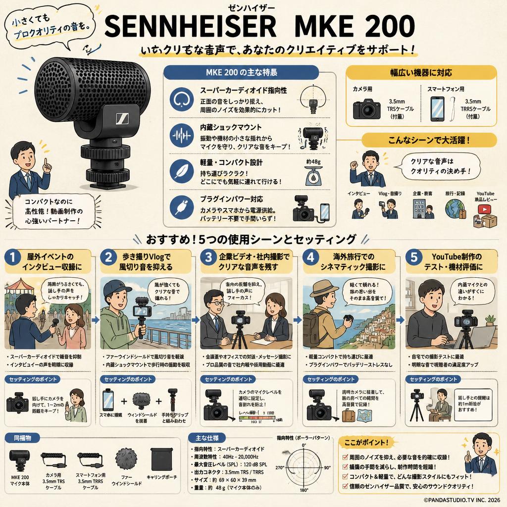 SENNHEISER  MKE 200 用途