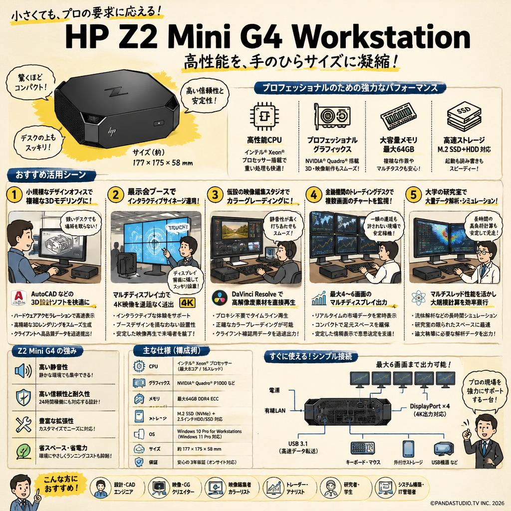 HP Z2 Mini G4 Workstation 用途