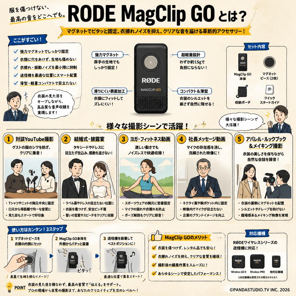 RODE MagClip GO 用途