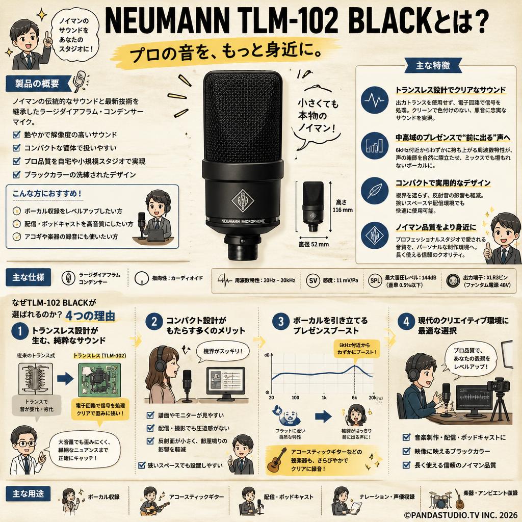 NEUMANN TLM-102 BLACK 概要