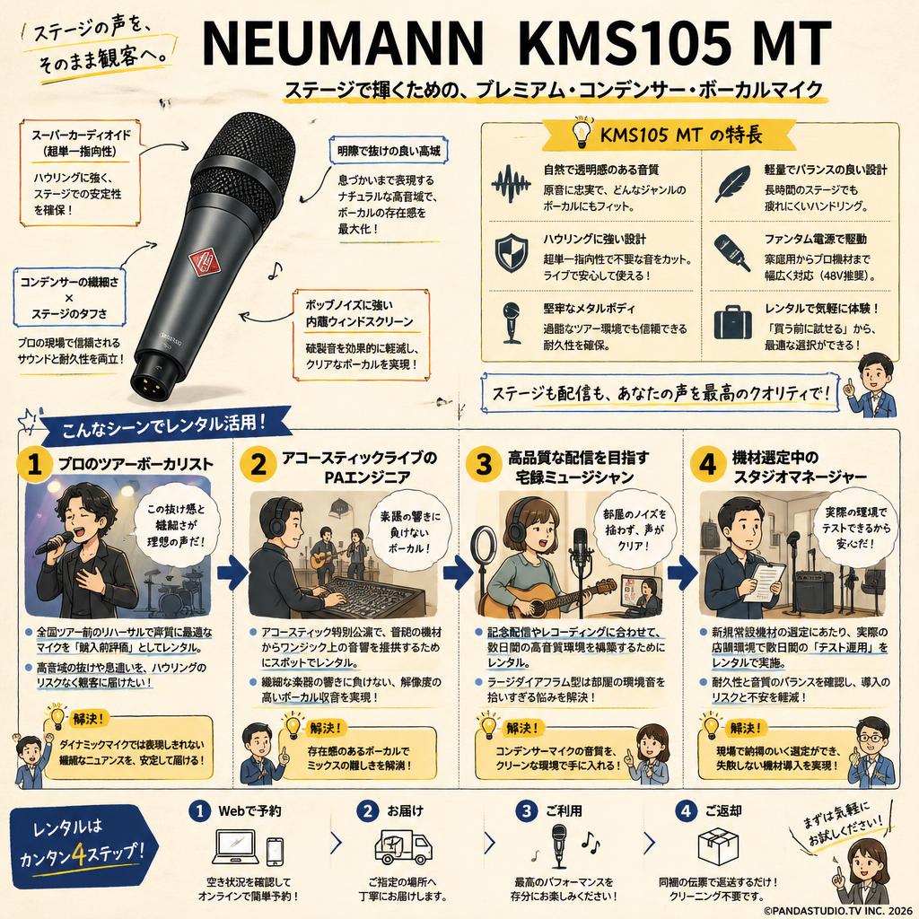 NEUMANN  KMS105 MT おもな対象のお客様
