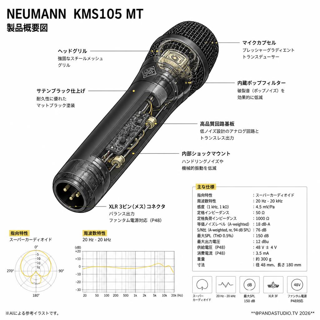 NEUMANN  KMS105 MT スペック