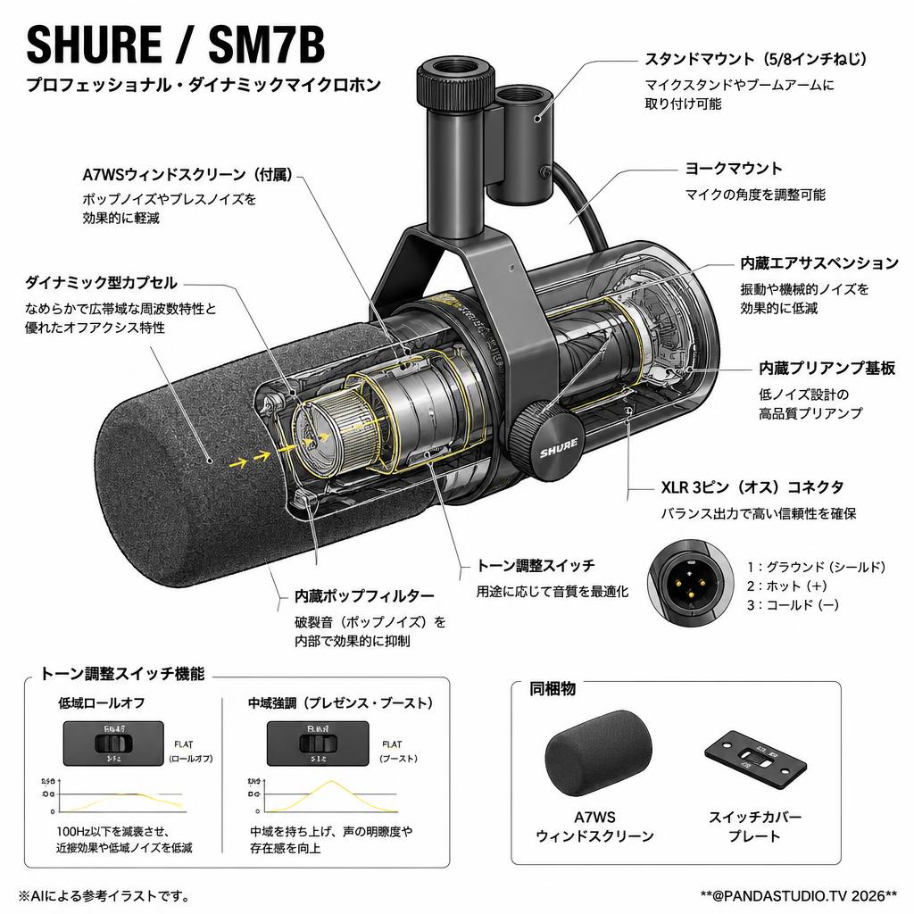SHURE  / SM7B スペック