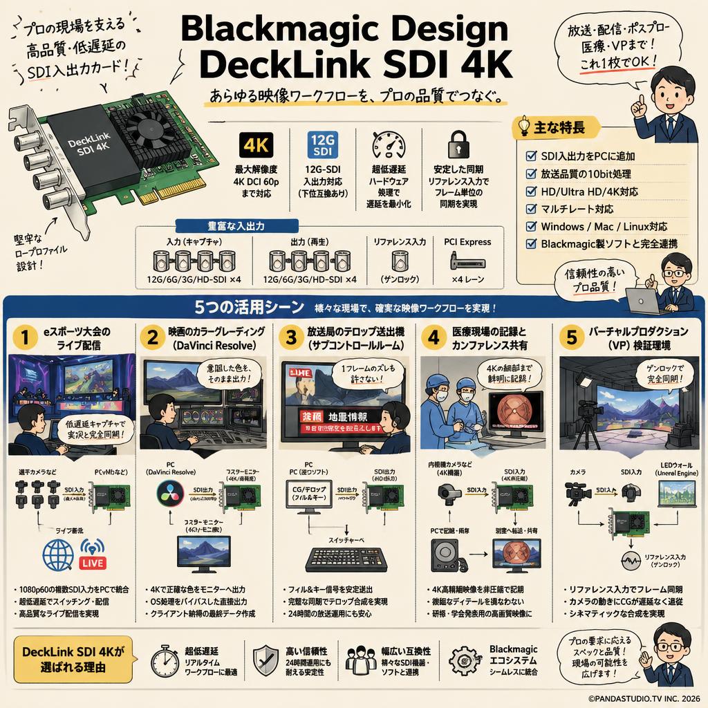 Blackmagic Design DeckLink SDI 4K 用途