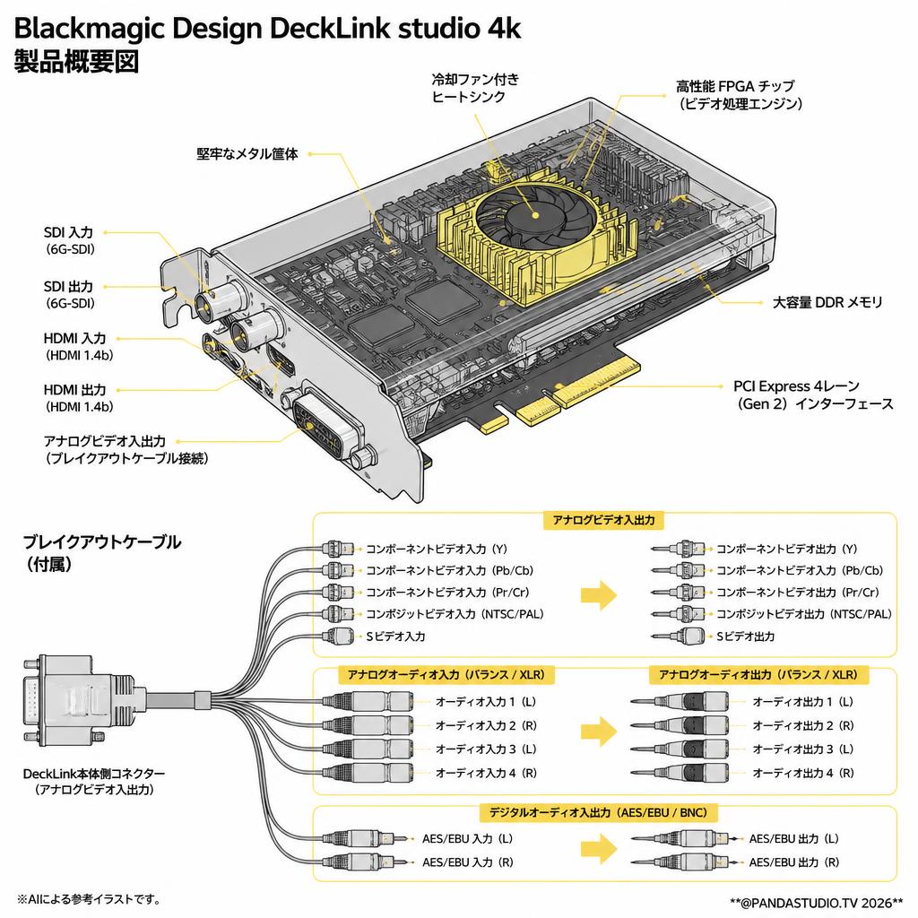 Blackmagic Design DeckLink studio 4k スペック