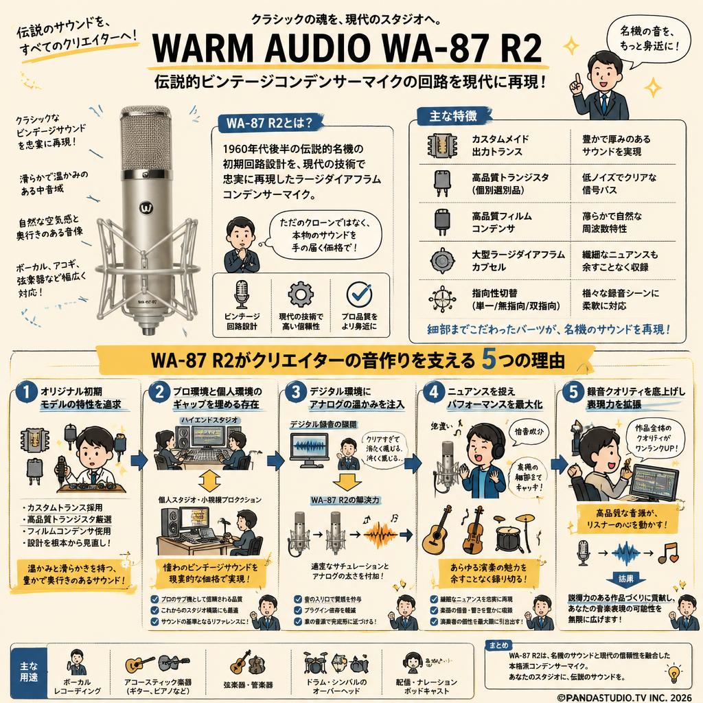 WARM AUDIO WA-87 R2 概要