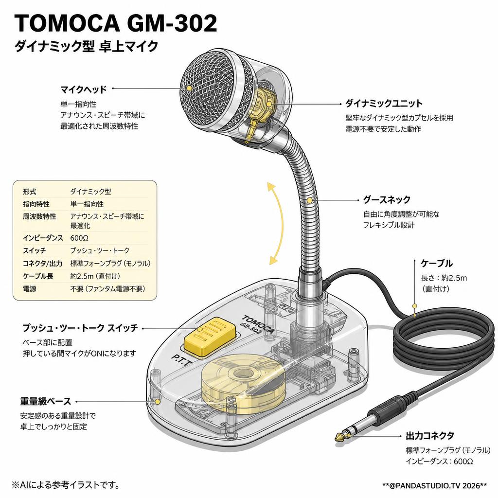 TOMOCA GM-302 スペック