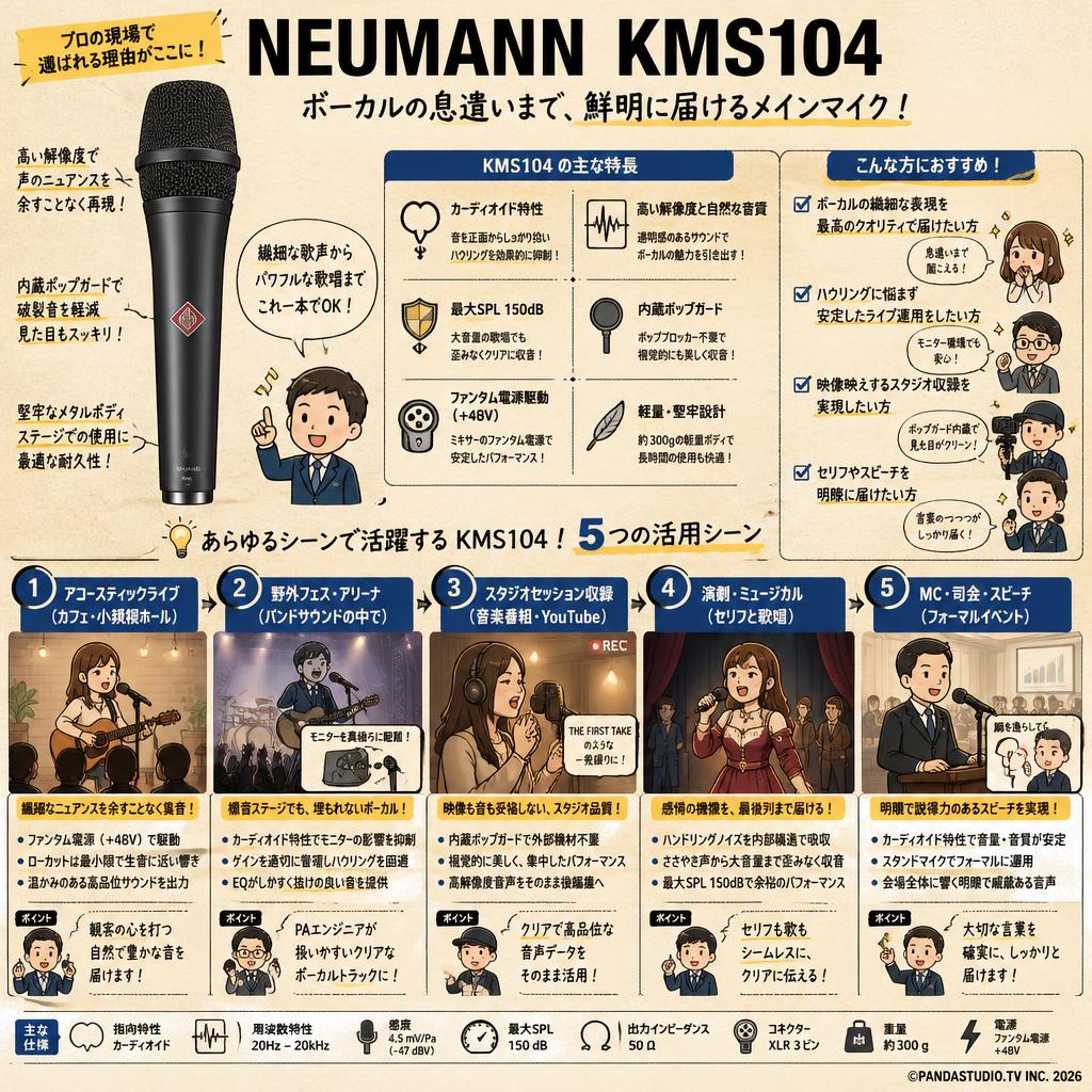 NEUMANN  KMS104 用途