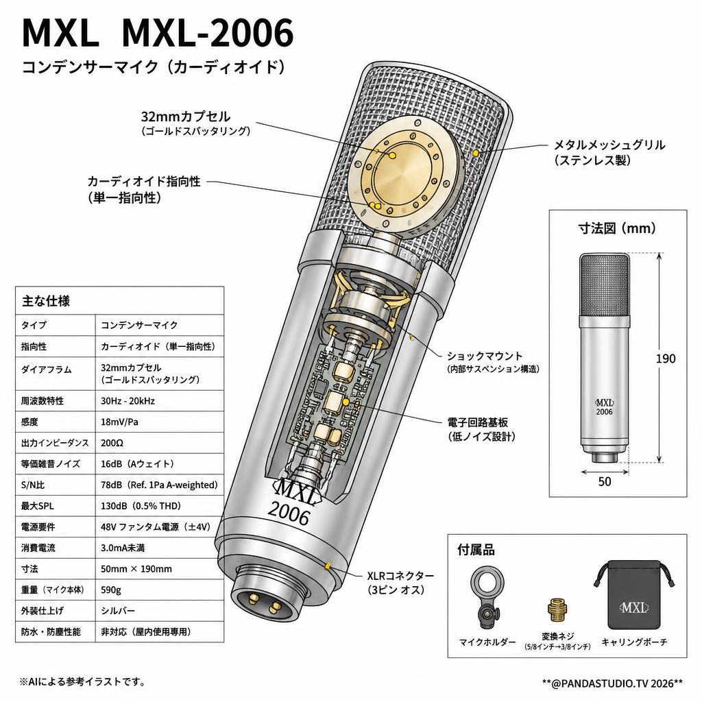 MXL  MXL-2006 スペック
