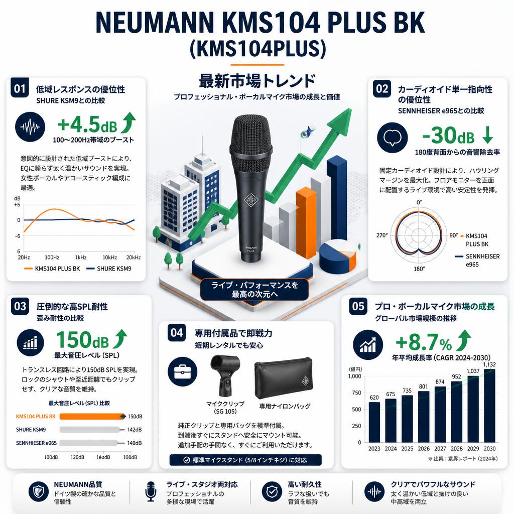 NEUMANN KMS104 PLUS BK (KMS104PLUS) セールスポイント