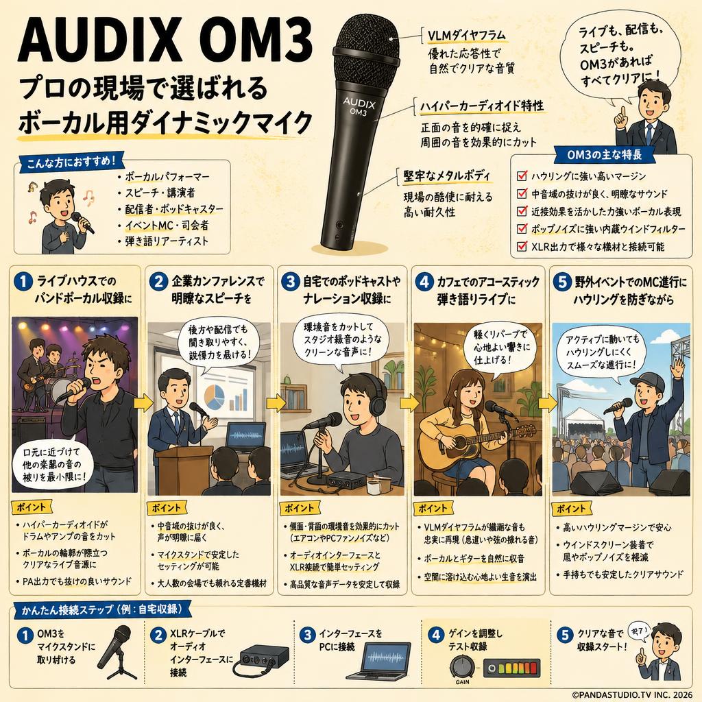 AUDIX OM3 用途