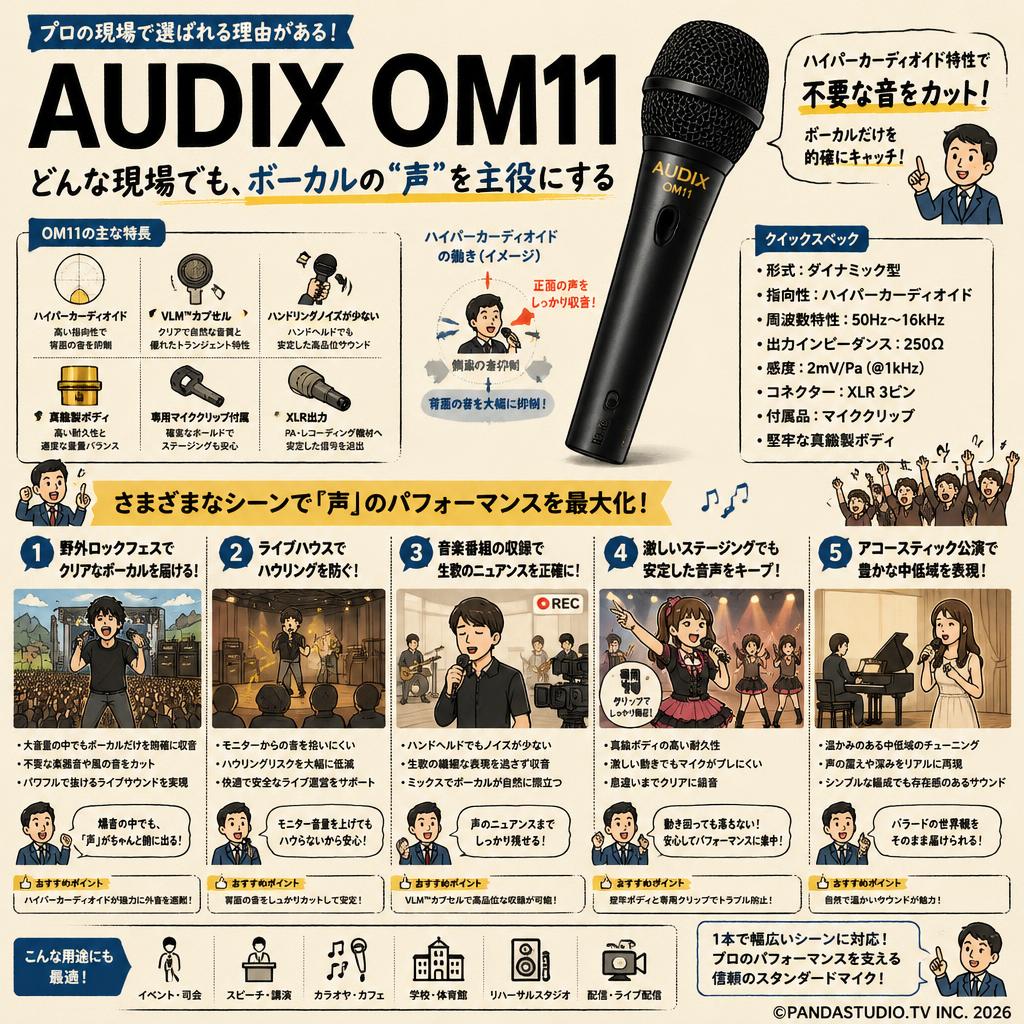 AUDIX OM11 用途