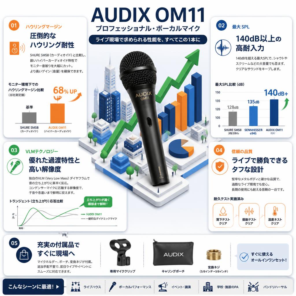 AUDIX OM11 セールスポイント