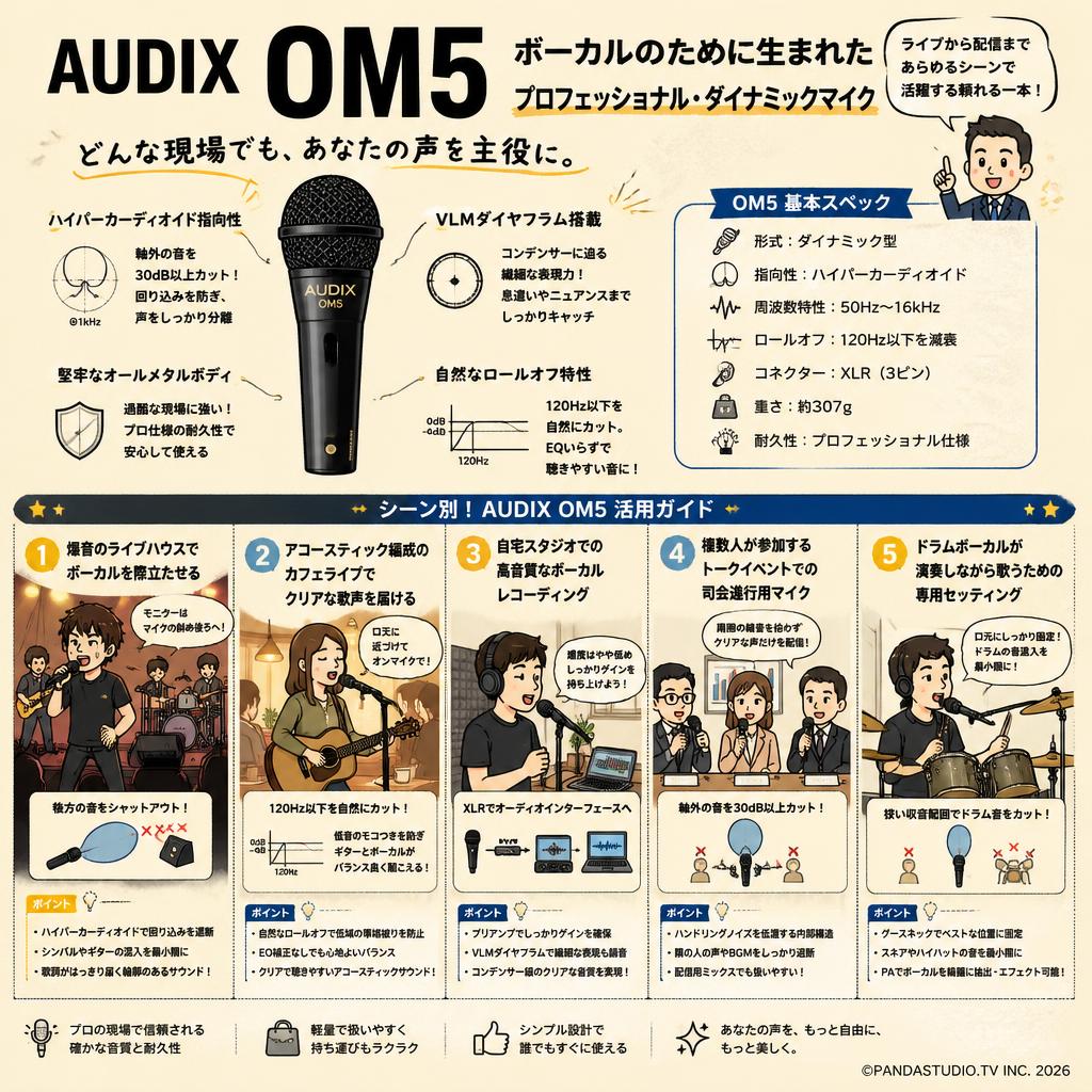 AUDIX OM5 用途