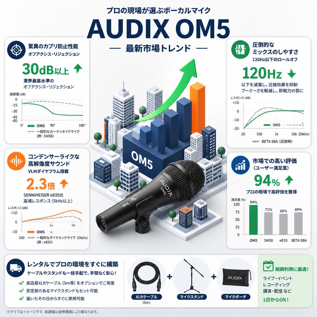 AUDIX OM5 セールスポイント