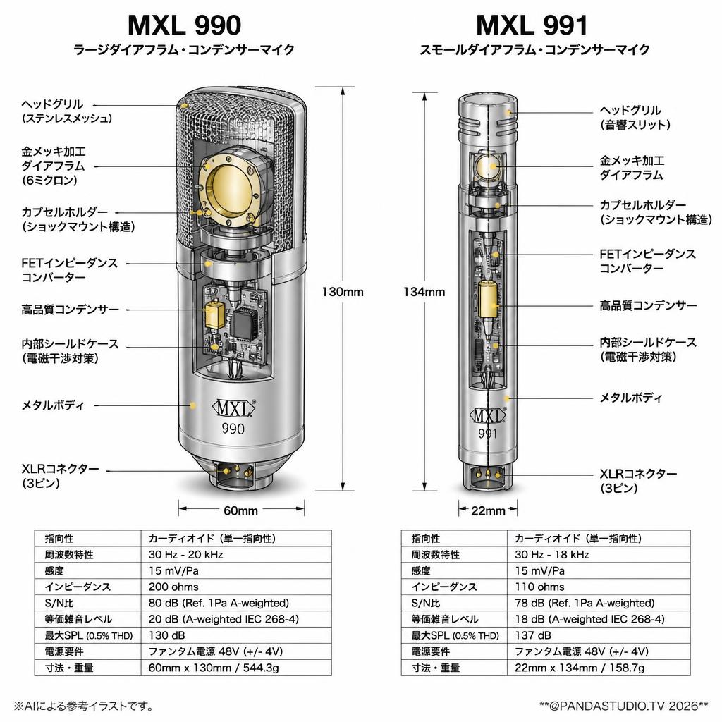 MXL 990/991 スペック