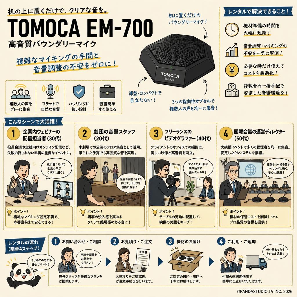 TOMOCA EM-700 おもな対象のお客様