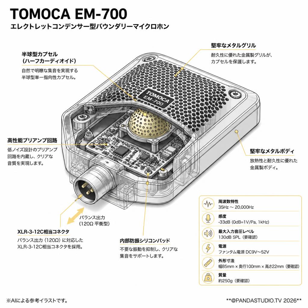 TOMOCA EM-700 スペック