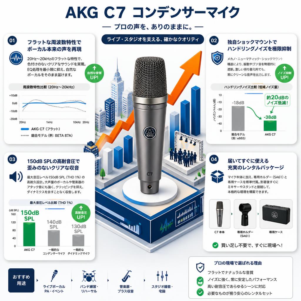 AKG  C7 コンデンサーマイク セールスポイント