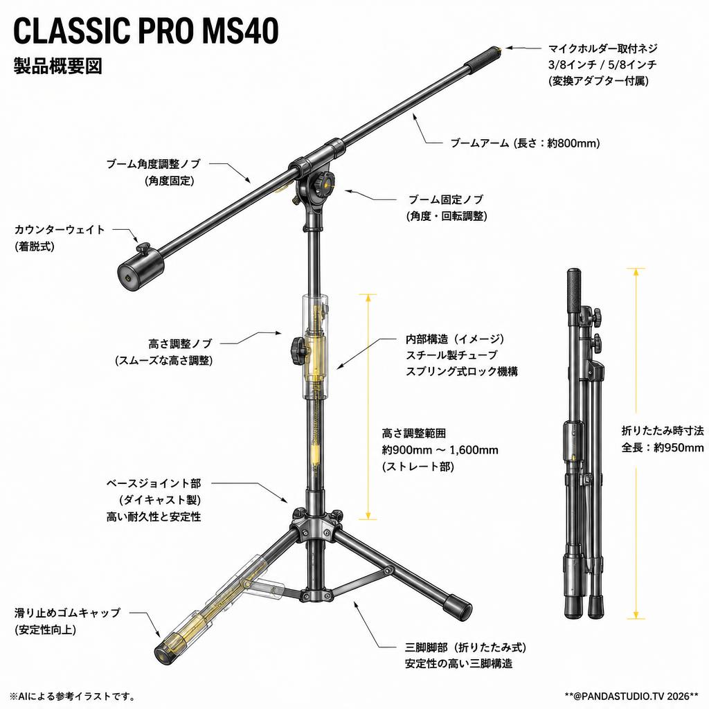 CLASSIC PRO MS40 スペック