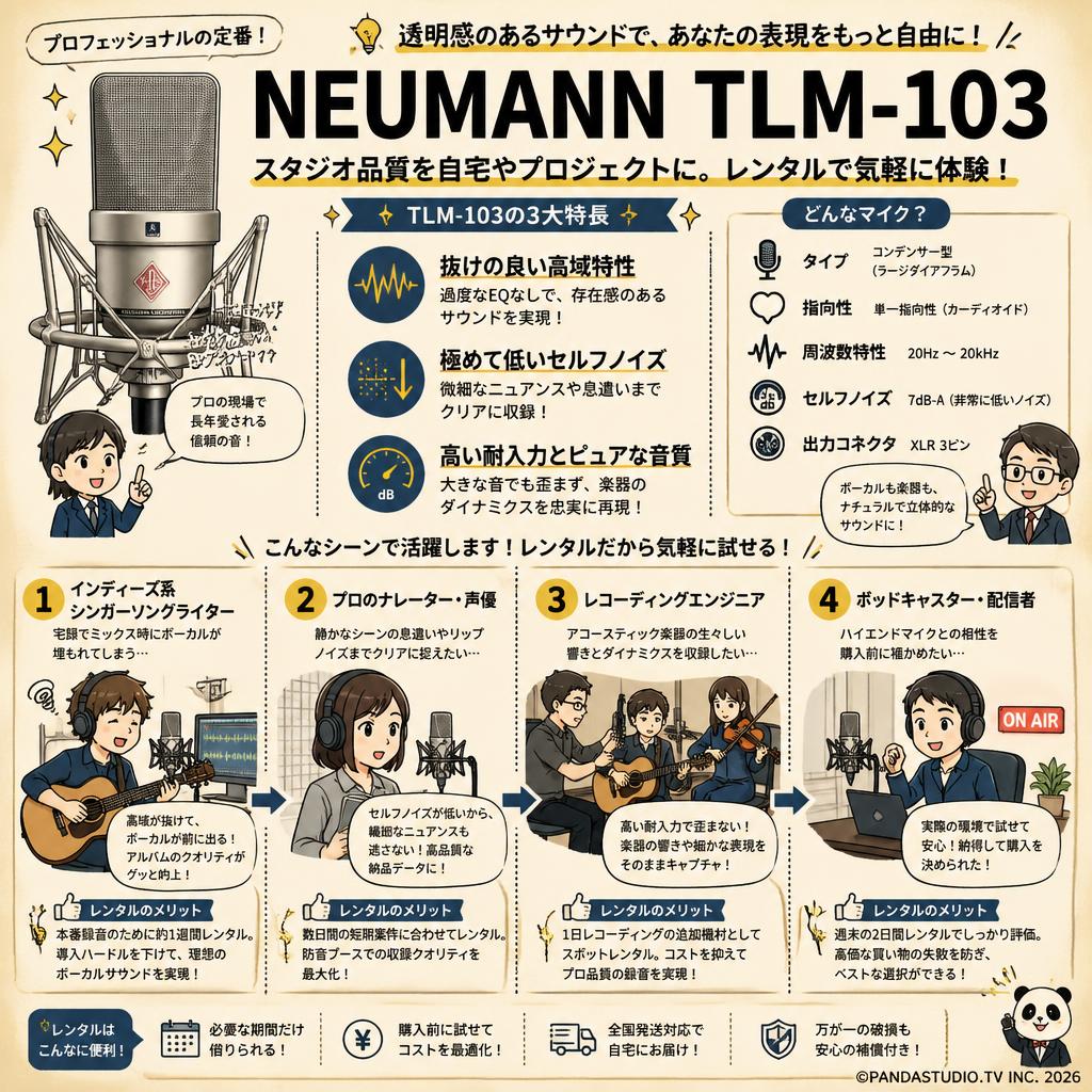NEUMANN TLM-103 おもな対象のお客様