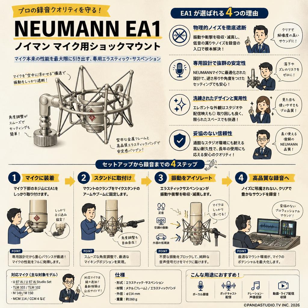 NEUMANN EA1 ノイマン マイク用ショックマウント 概要