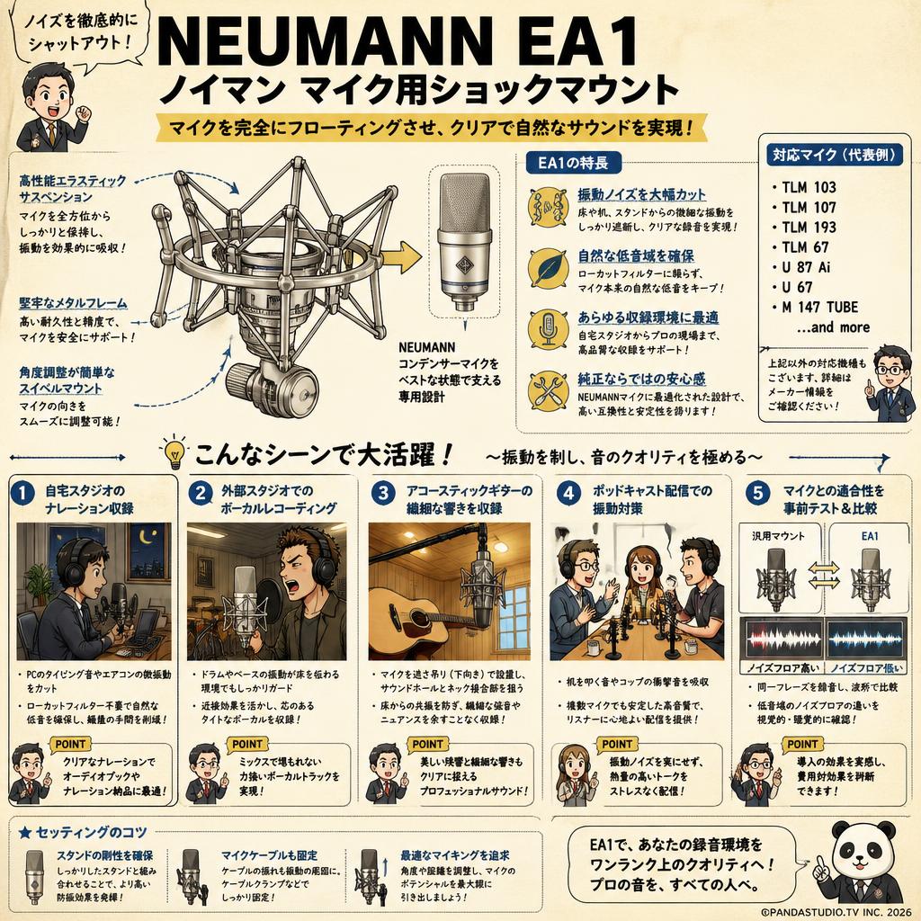 NEUMANN EA1 ノイマン マイク用ショックマウント 用途