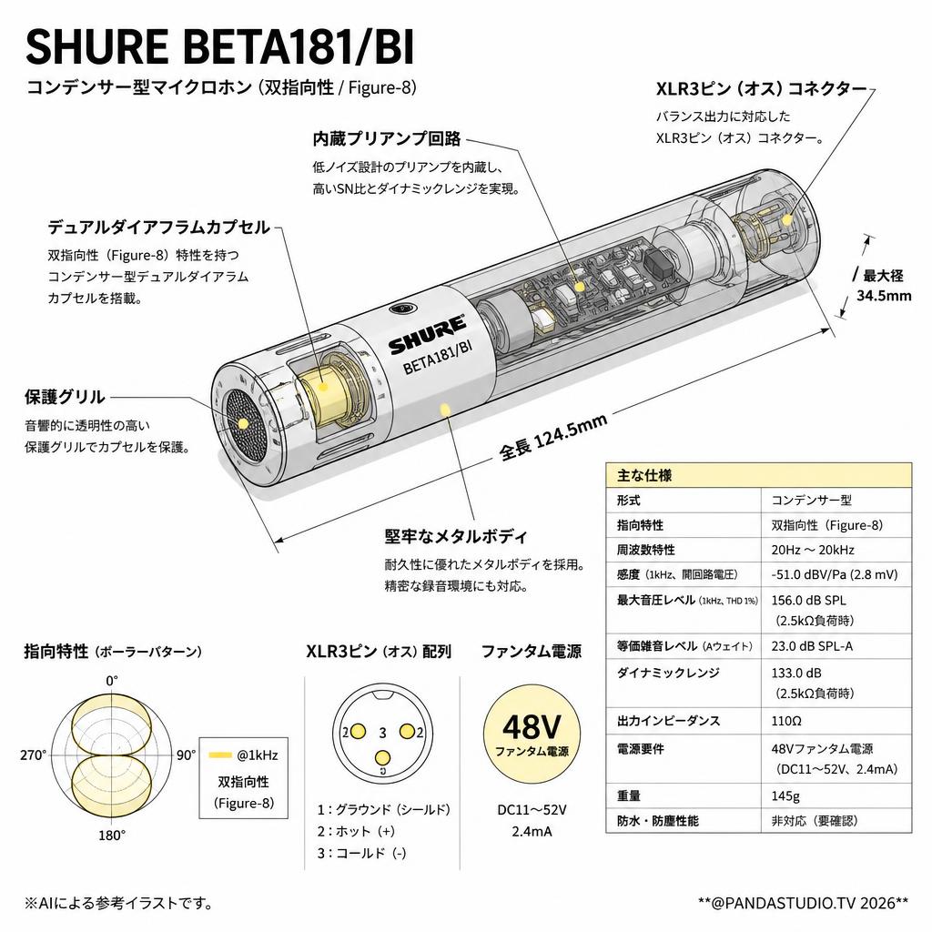 SHURE BETA181/BI スペック