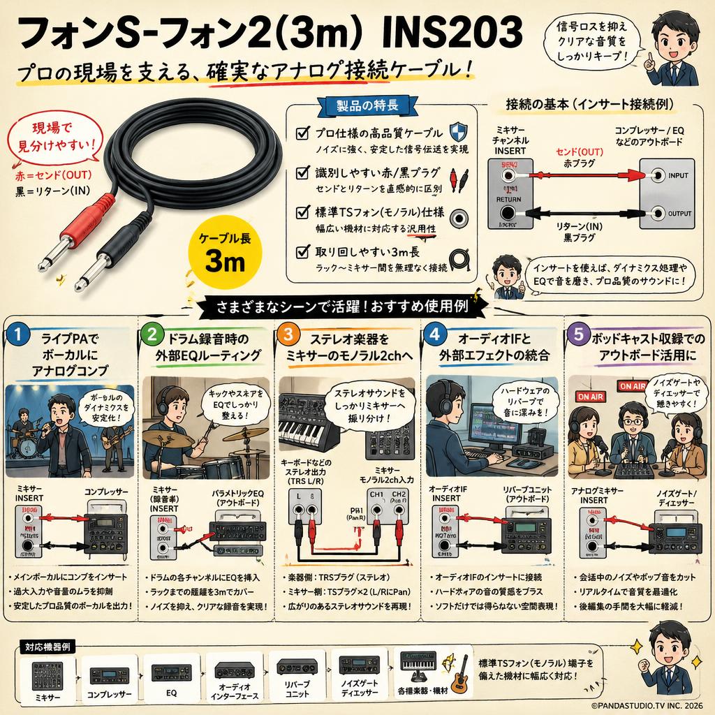 フォンS-フォン2(3m)  INS203 用途