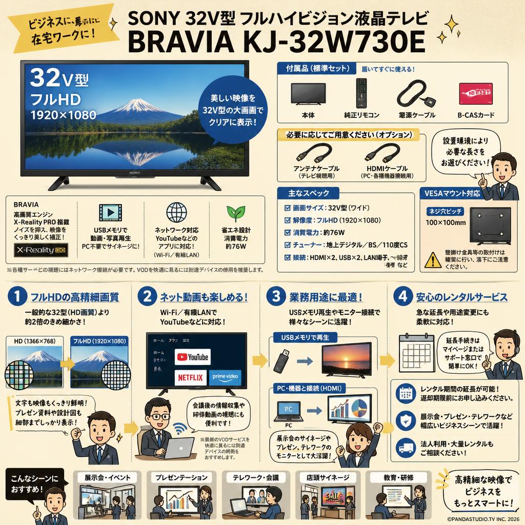 SONY 32V型 フルハイビジョン液晶テレビ BRAVIA KJ-32W730E FAQ（よくある質問と答え）