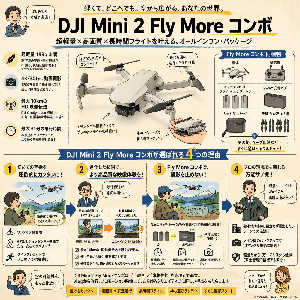 DJI Mini 2 Fly More コンボ 概要