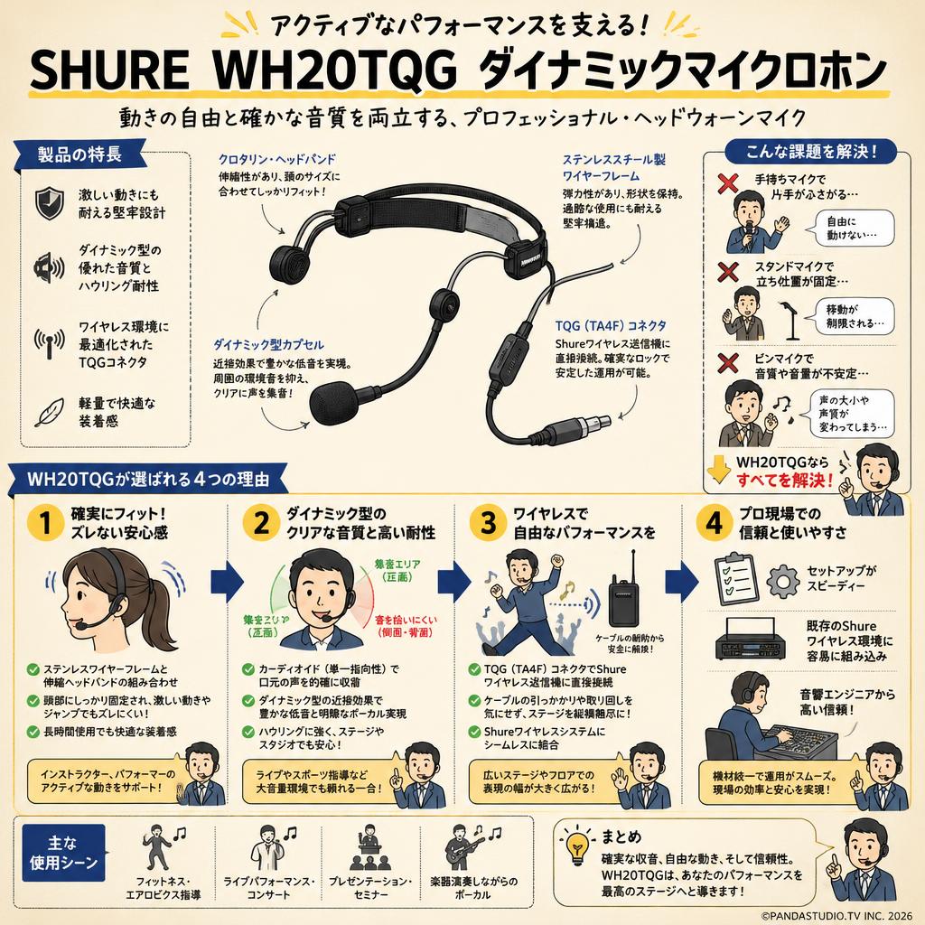 SHURE WH20TQG　ダイナミックマイクロホン 概要