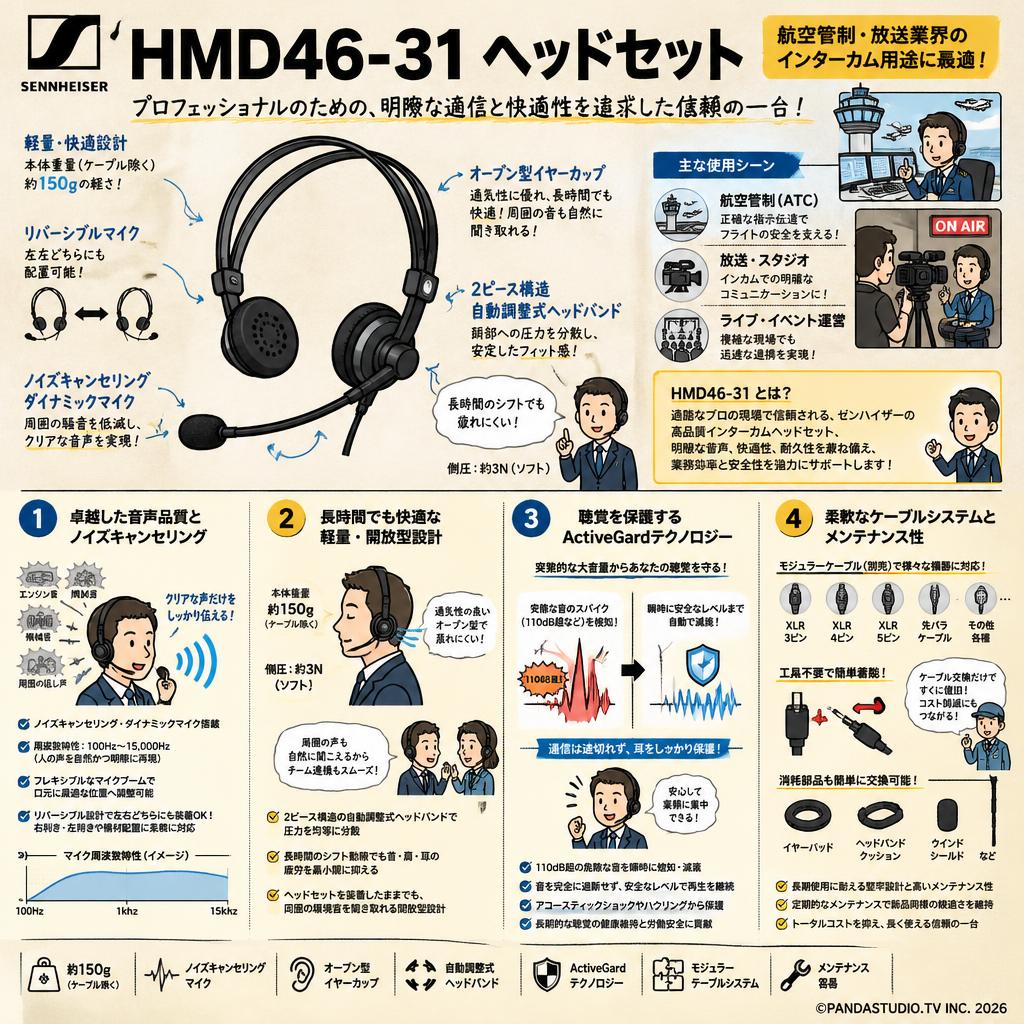 SENNHEISER HMD46-31 ヘッドセット 概要