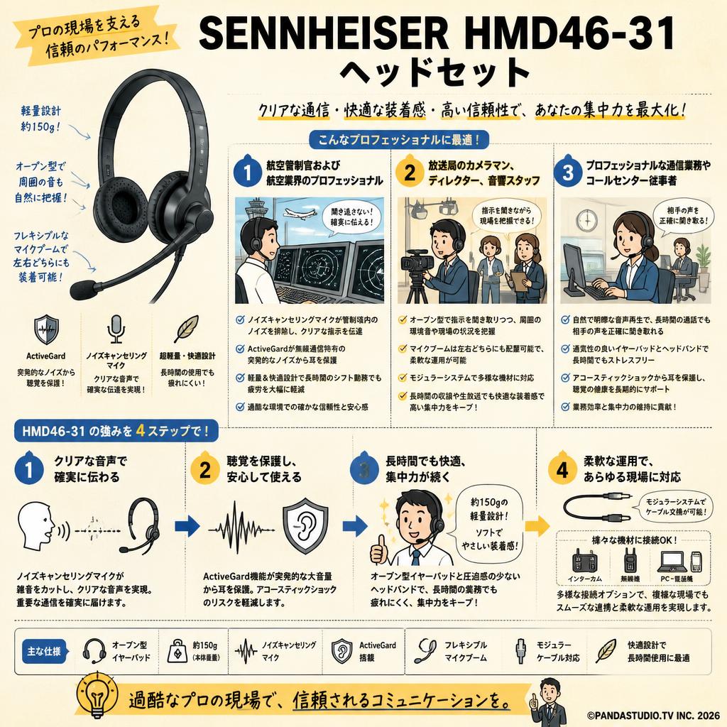 SENNHEISER HMD46-31 ヘッドセット おもな対象のお客様