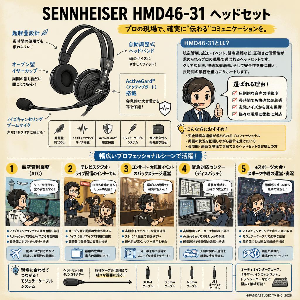 SENNHEISER HMD46-31 ヘッドセット 用途
