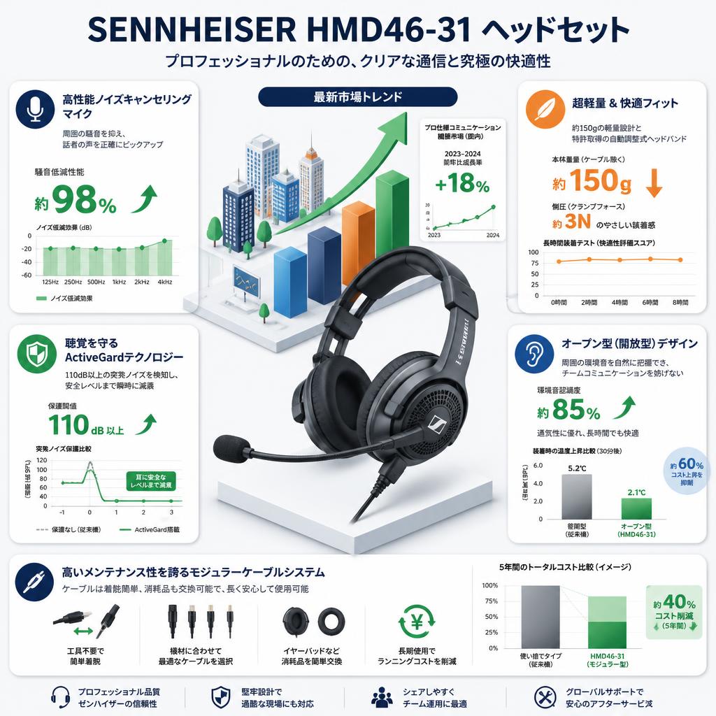SENNHEISER HMD46-31 ヘッドセット セールスポイント