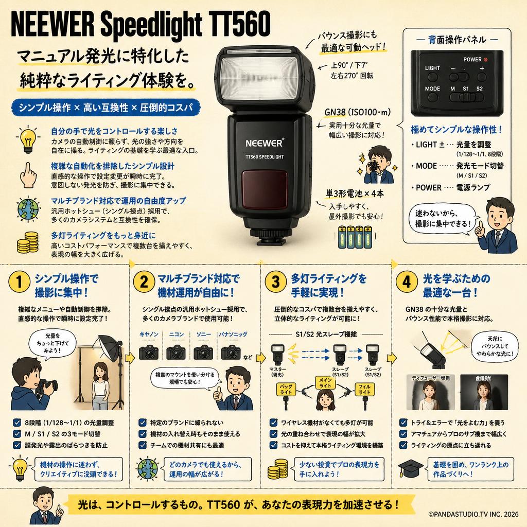 NEEWER Speedlight TT560 概要
