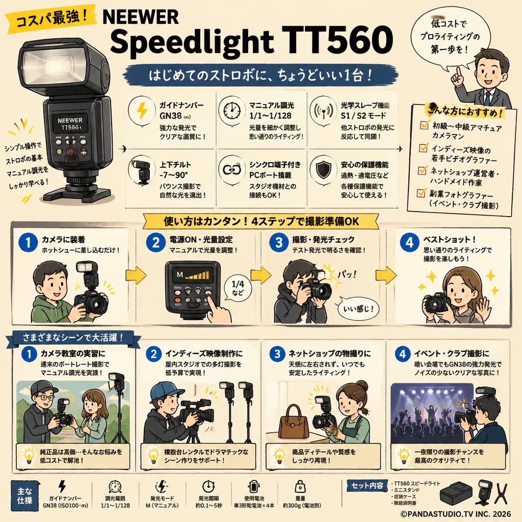 NEEWER Speedlight TT560 おもな対象のお客様