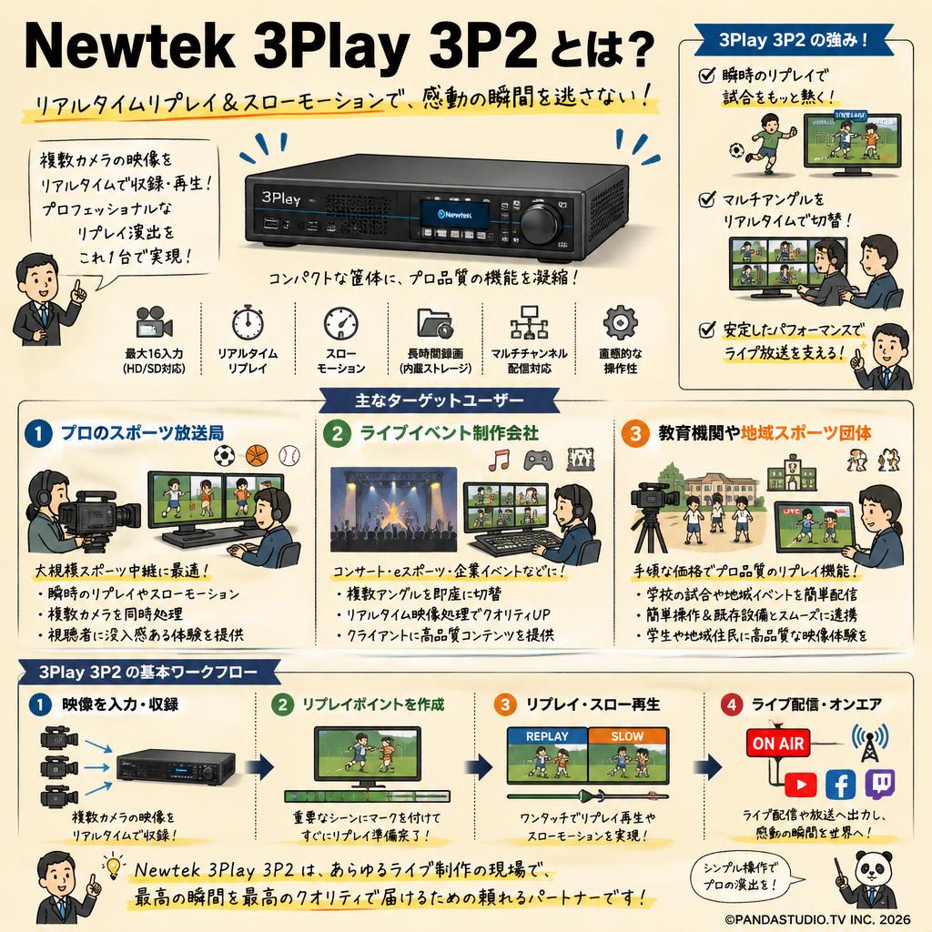 Newtek 3Play 3P2 おもな対象のお客様