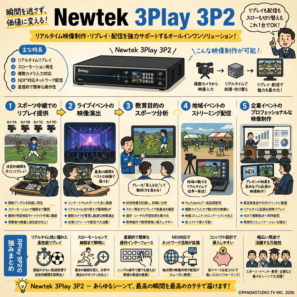 Newtek 3Play 3P2 用途