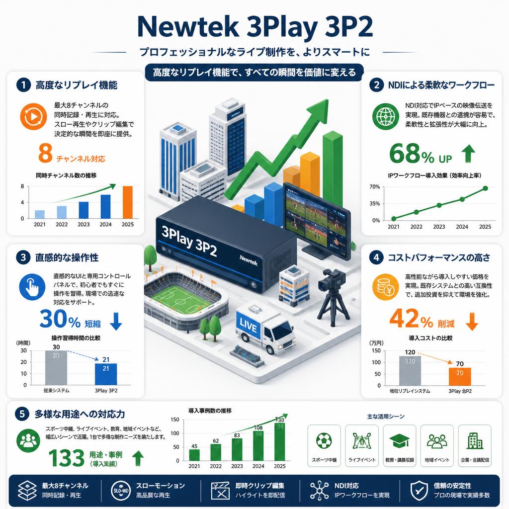 Newtek 3Play 3P2 セールスポイント