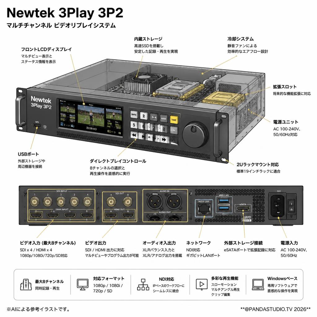 Newtek 3Play 3P2 スペック